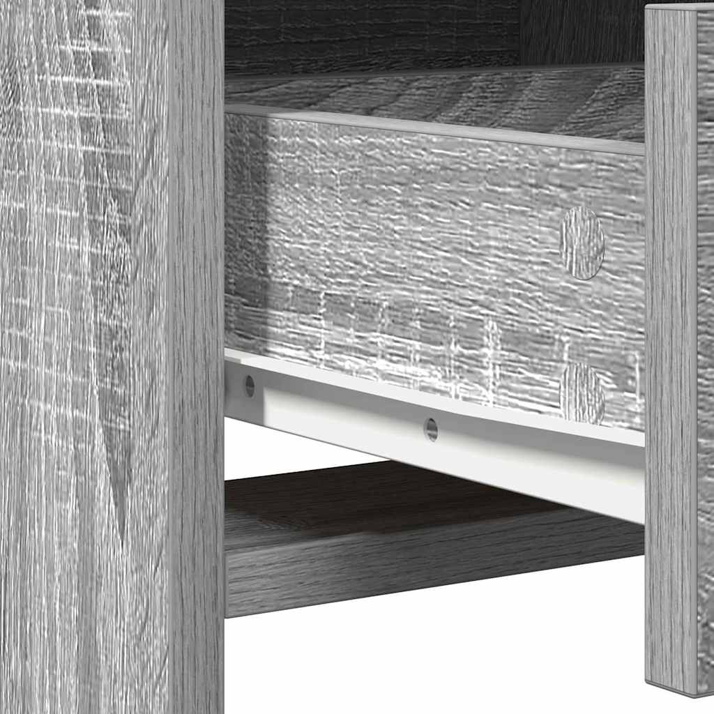 vidaXL Highboard Grey sonoma 40 x 41 x 135 cm Engineered wood