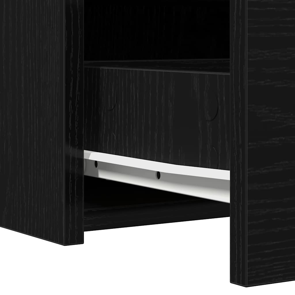 vidaXL Dressing Table Black 83 x 40 x 70 cm Engineered Wood
