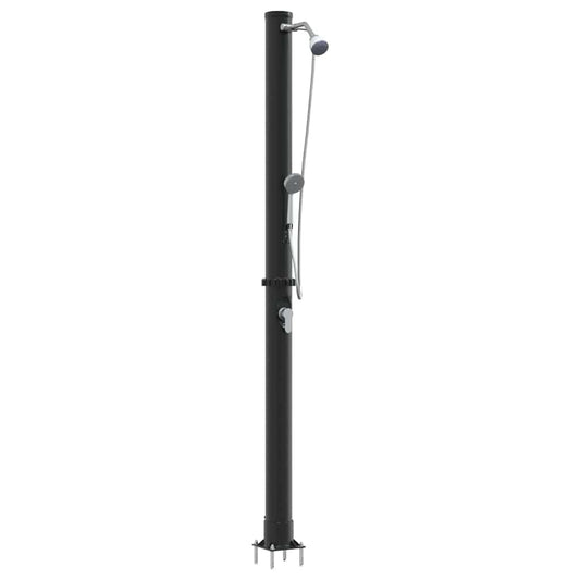 vidaXL Outdoor Solar shower 20 L PVC and Aluminium Black