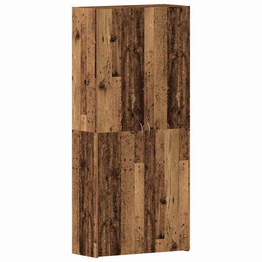 vidaXL Shoe Cabinet with Door Brown 80 x 35.5 x 180 cm Engineered wood