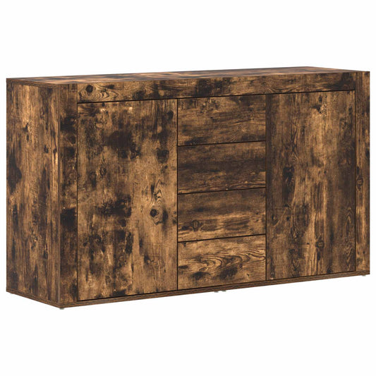 vidaXL Sideboard Smoked Oak 120 x 36 x 69 cm Engineered Wood