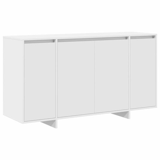 vidaXL White Sideboard White Wood 135 x 41 x 75 cm White Sideboard
