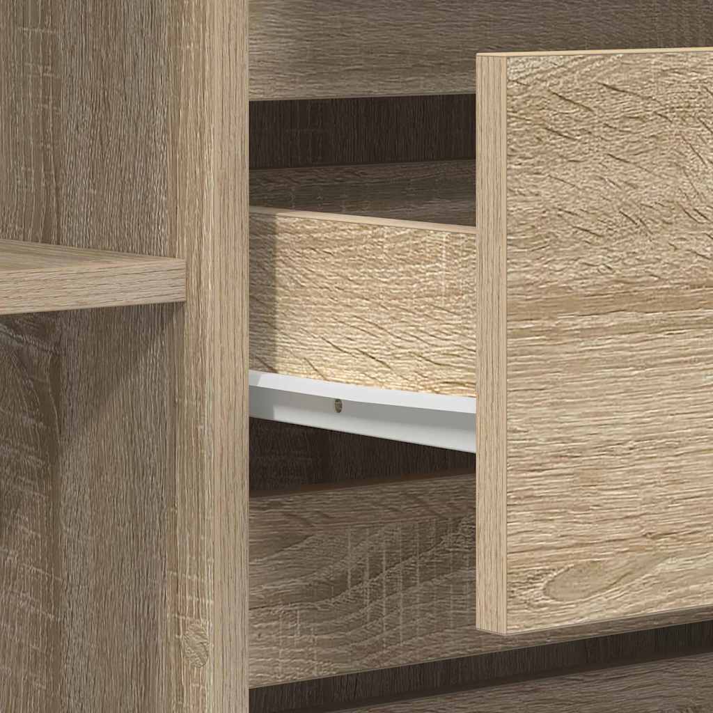 vidaXL Sideboard Sonoma Oak 120 x 41 x 75 cm Engineered Wood