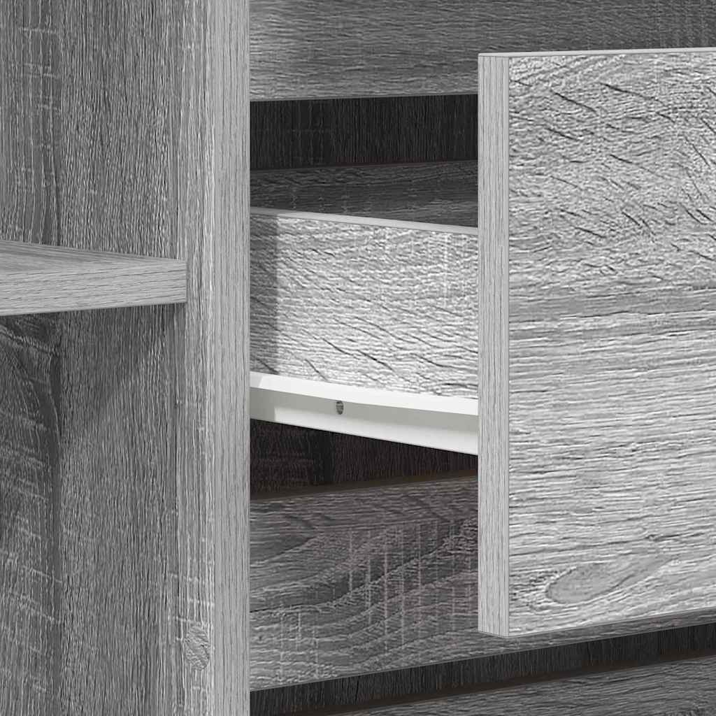 vidaXL Sideboard Grey Sonoma 120 x 41 x 75 cm Engineered Wood