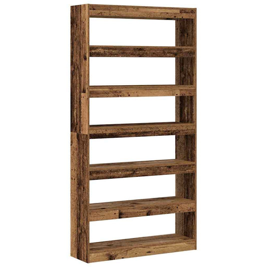 vidaXL Book Cabinet 6-Tier 100 x 30 x 198 cm Engineered Wood