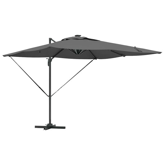 vidaXL Umbrella Antraciet 286 x 284 x 270 cm Aluminium and Polyester