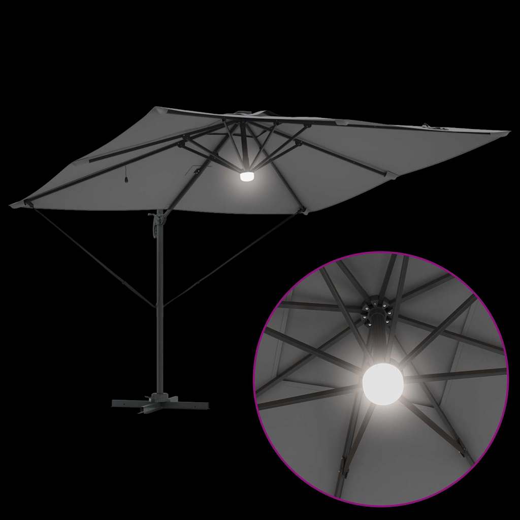 vidaXL Roma Parasol Anthracite 286 x 284 x 270 cm