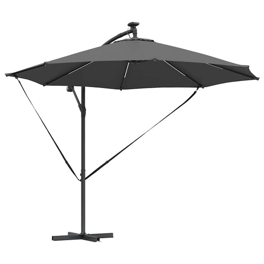 vidaXL Umbrella Anthracite 294 x 294 x 248 cm Polyester and Aluminium