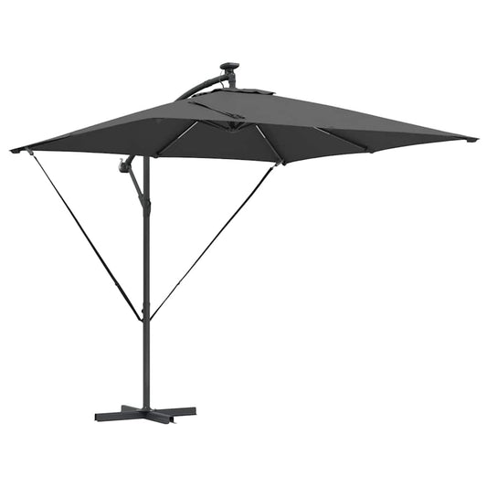 vidaXL Umbrella Anthracite 249 x 249 x 250 cm Polyester and Aluminium