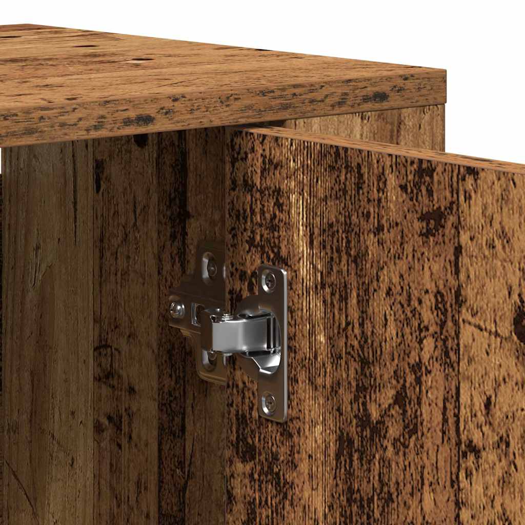 vidaXL Highboard Old Wood 80 x 33 x 150 cm Engineered Wood