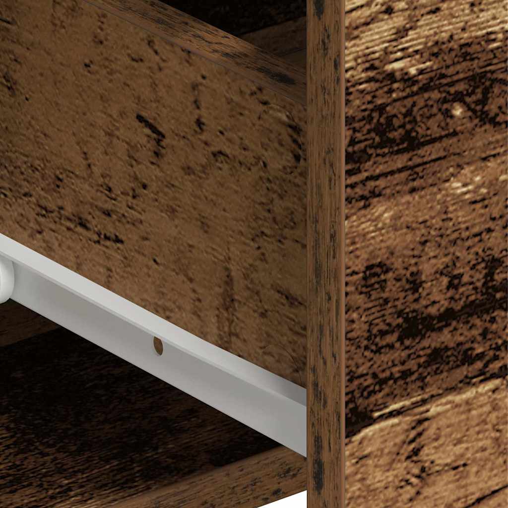 vidaXL Highboard with Drawer Old Wood 80 x 33 x 150 cm Engineered Wood
