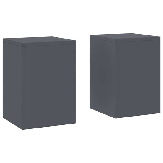 vidaXL Plant Stand 2 pcs Anthracite 24 x 24 x 35 cm Steel