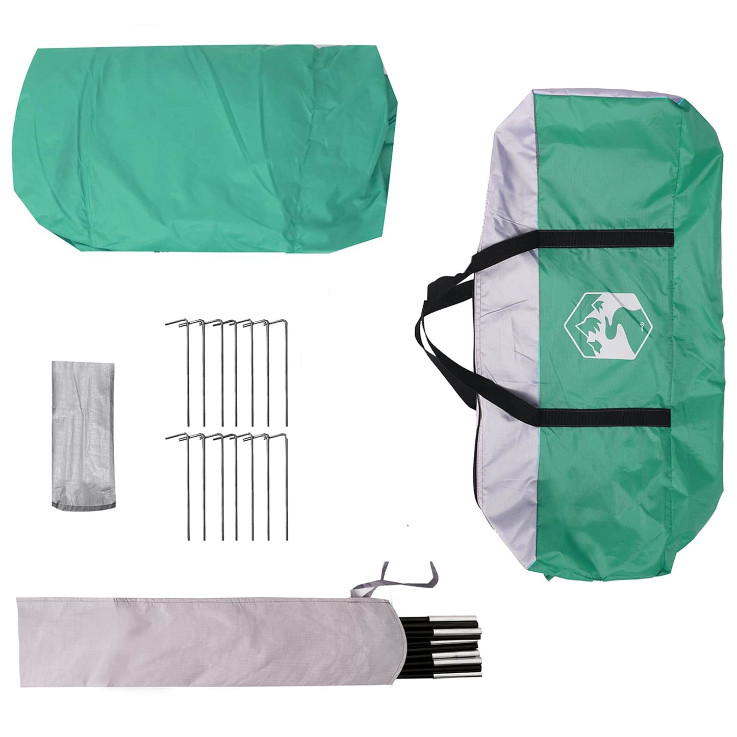 vidaXL Pool Tent Dome 538 x 440 x 204 cm Sea Green