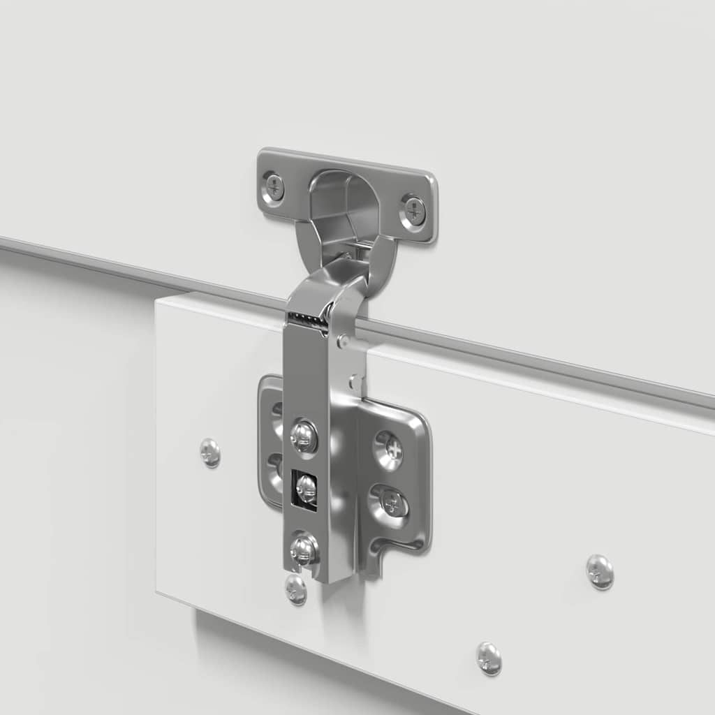 vidaXL Storage Bed Frame White 200 x 200 cm Engineered Wood