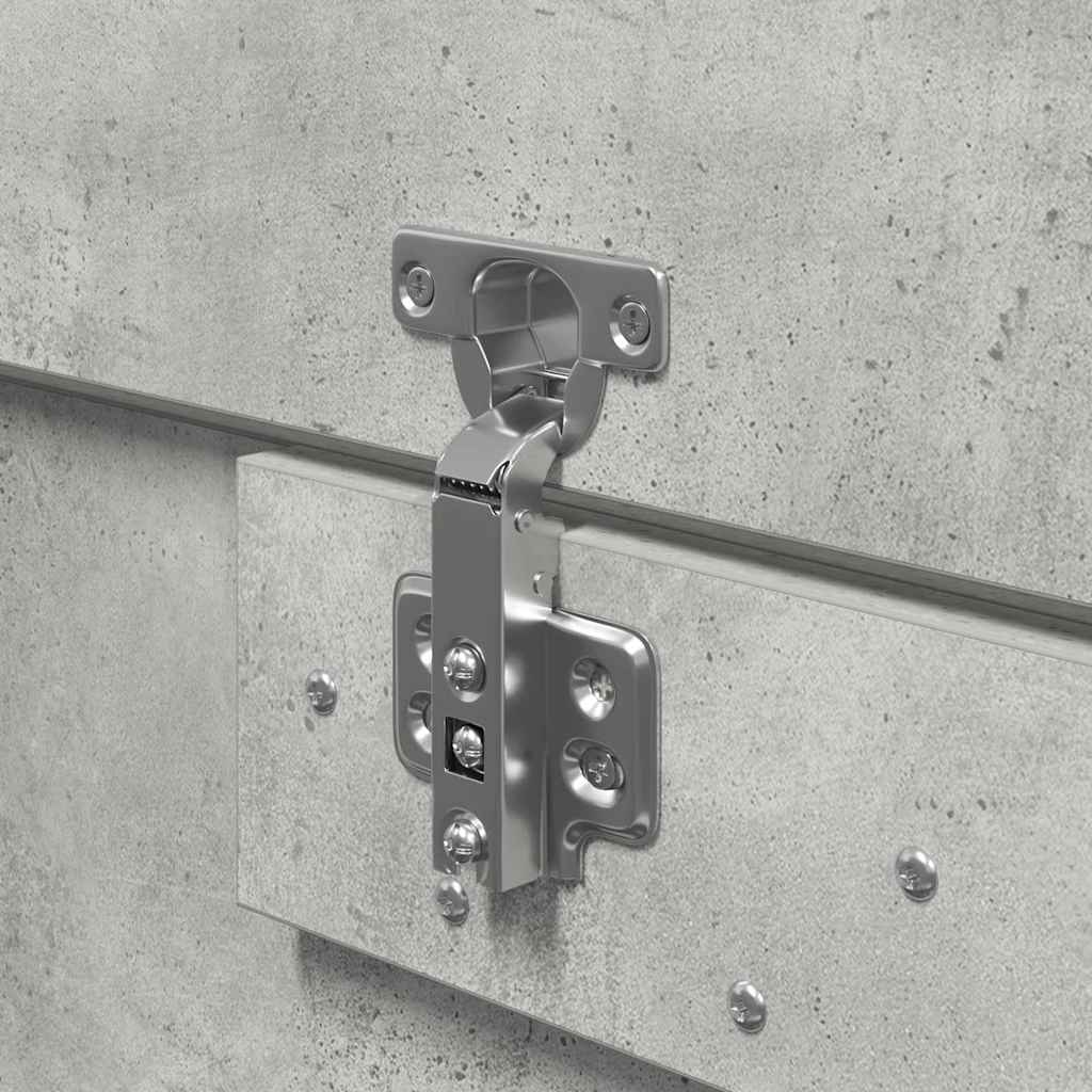 vidaXL Storage Bed Frame Concrete Grey 200 x 200 cm Engineered Wood