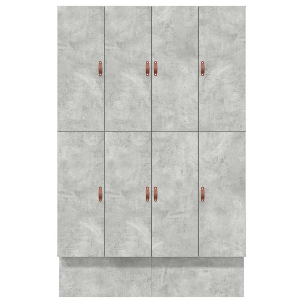 vidaXL Storage Bed Frame Concrete Grey 140 cm Engineered Wood