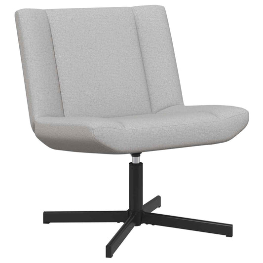 vidaXL Swivel Chair Cloud Grey 63 x 75 x 76 cm Fabric