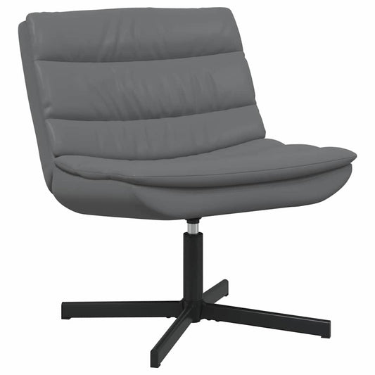 vidaXL Swivel Chair Grey 63 x 75 x 76 cm PU