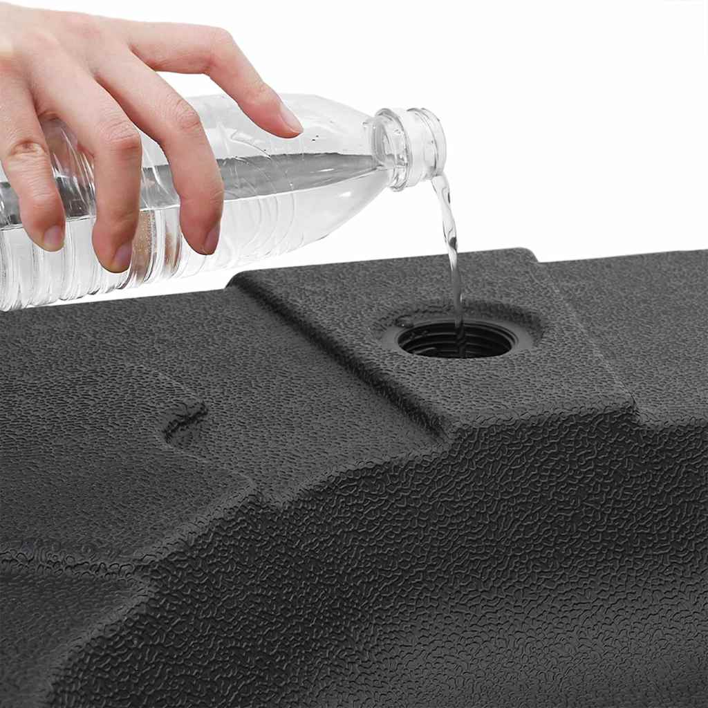 vidaXL Cantilever Umbrella Base Black 88.5 x 88.5 x 12 cm