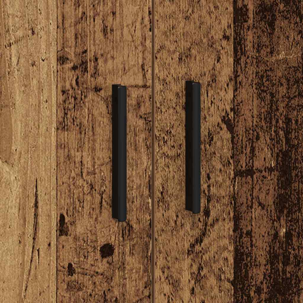 vidaXL Storage Cabinet 2 pcs Old Wood 127 x 41 x 40 cm Engineered Wood