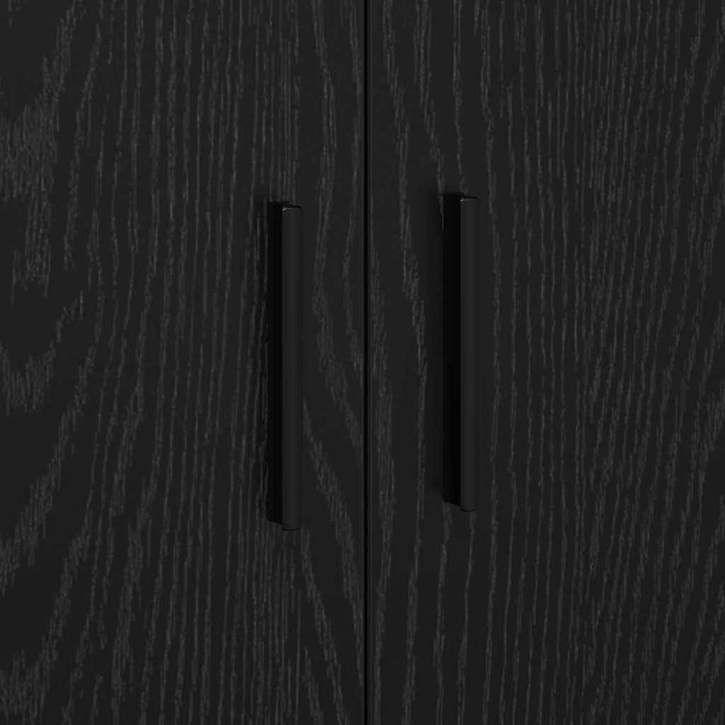 vidaXL Storage Cabinet 2 pcs Black Oak 108 x 41 x 40 cm