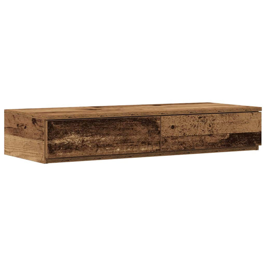 vidaXL Bed Drawers Old Wood 80 x 36.5 x 16.5 cm Engineered Wood