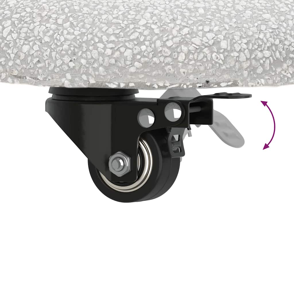 vidaXL Parasol Base 21kg Light Grey Concrete Round