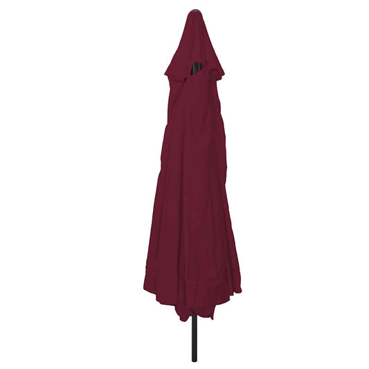 vidaXL Garden Parasol Bordeaux Red 394 x 394 x 248 cm