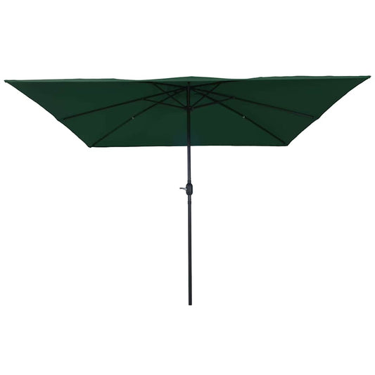 vidaXL Garden Parasol Green 295 x 295 x 245 cm Polyester and Steel
