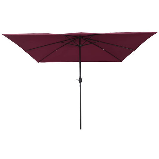 vidaXL Garden Parasol Bordeaux Red 295 x 295 x 245 cm