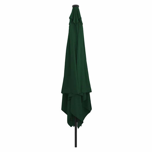 vidaXL Garden Parasol Green 295 x 295 x 245 cm Polyester and Steel