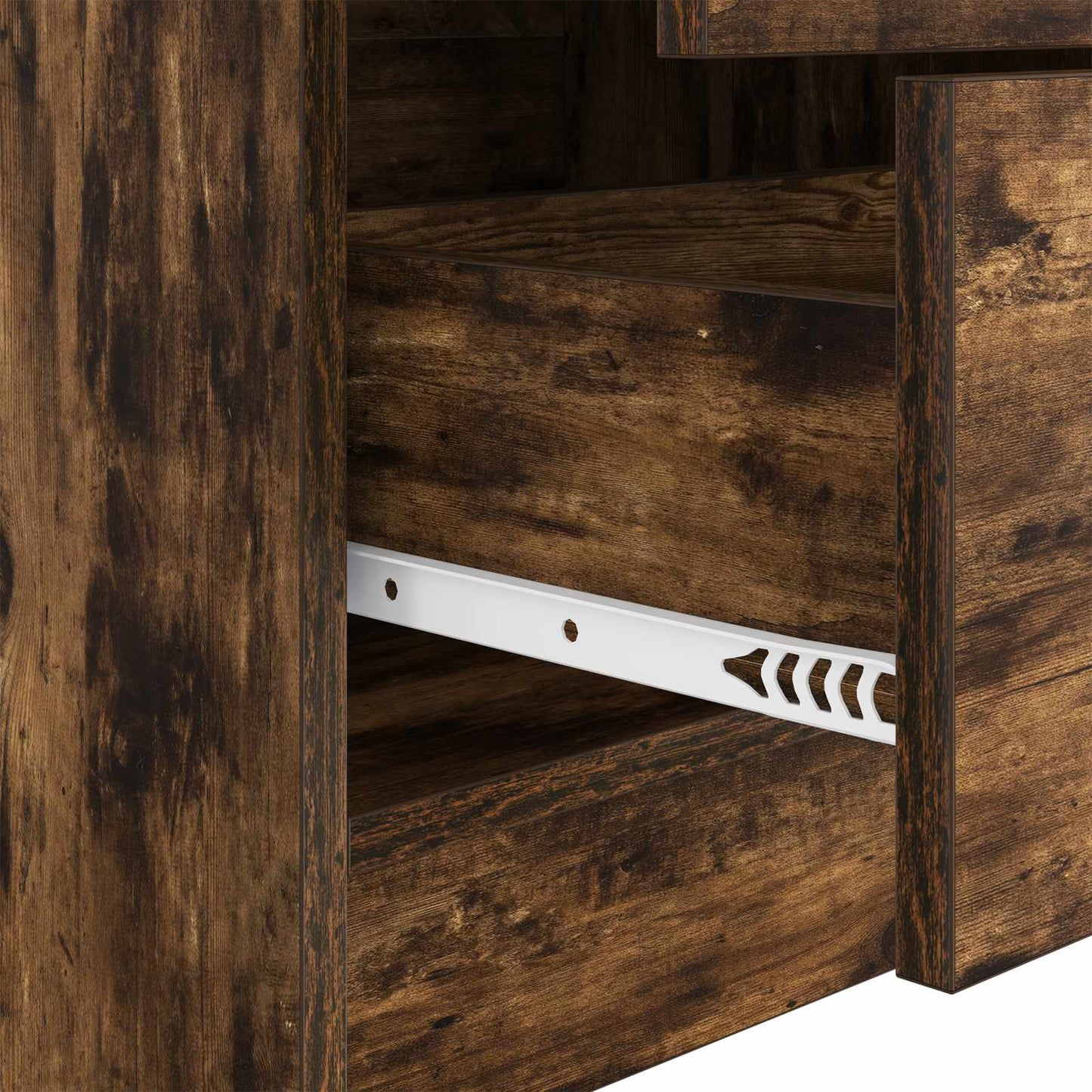 vidaXL Desk Smoked Oak 115.5 x 40 x 127 cm 2 pcs