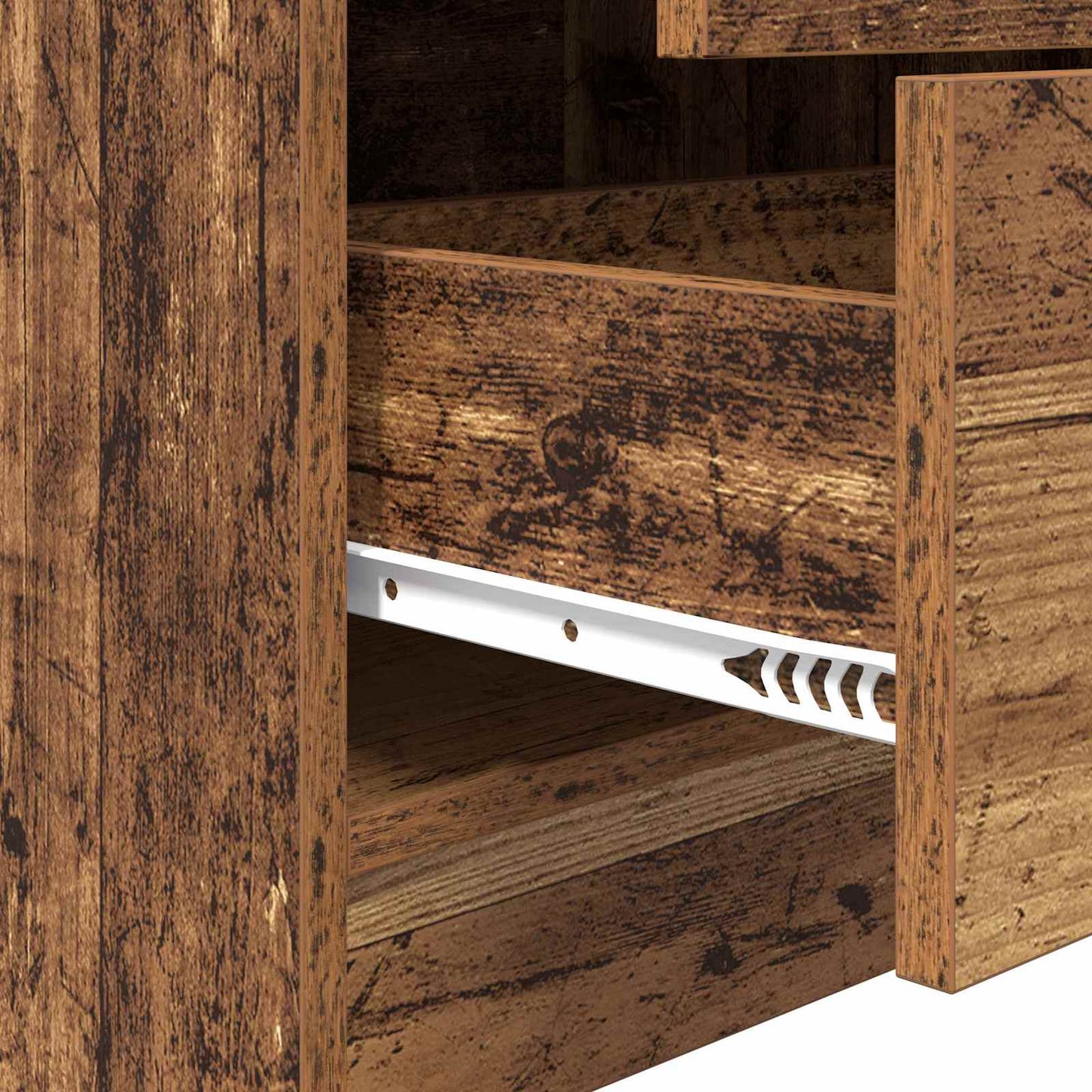 vidaXL Desk Old Wood 115.5 x 40 x 127 cm 2 pcs