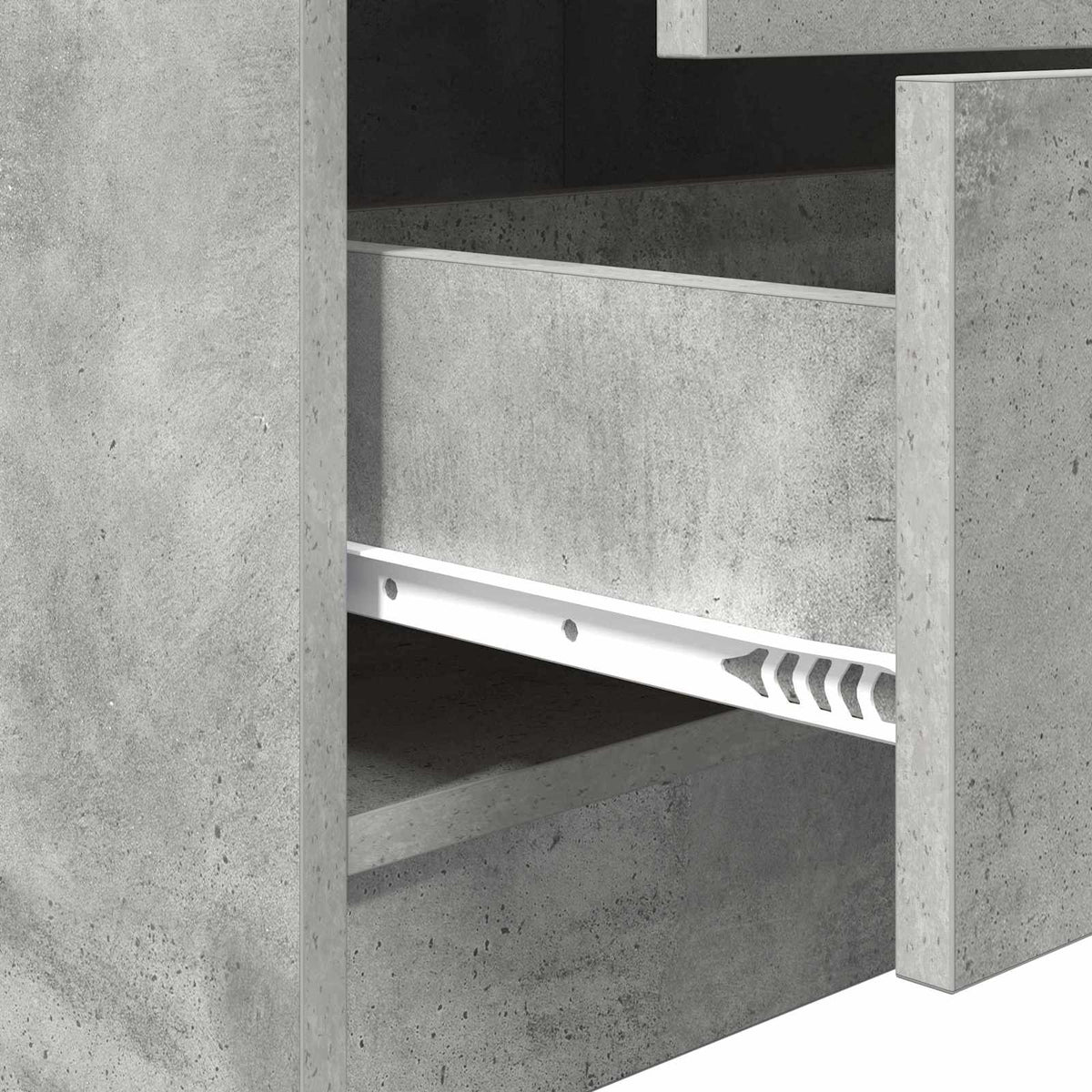 vidaXL Desk Concrete Grey 145.5 x 40 x 127 cm 2 pcs