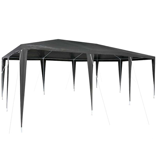 vidaXL Party Tent Anthracite 600 x 400 x 266 cm Polyethylene and Steel
