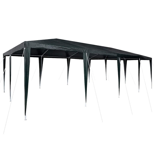 vidaXL Party Tent Green 800 x 400 x 266 cm Polyethylene and Steel