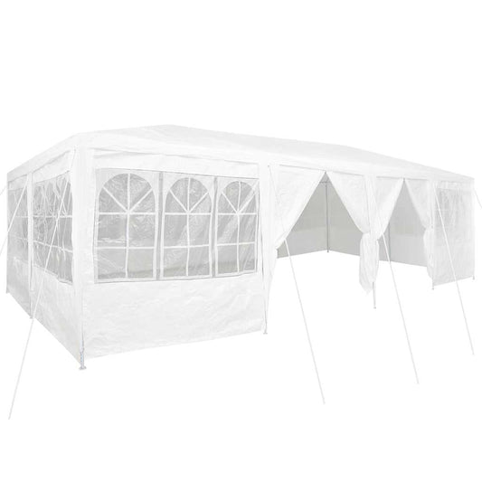 vidaXL Party Tent White 800 x 400 x 266 cm Polyethylene