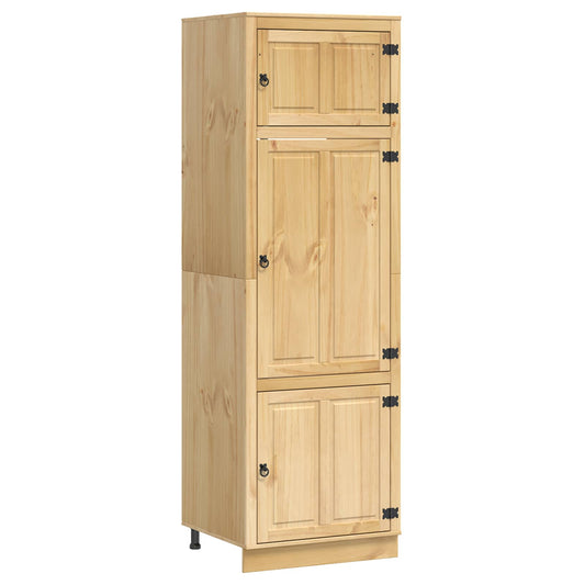 vidaXL Cabinet SKI Honey Brown 66 x 58 x 207 cm Solid Pine Wood