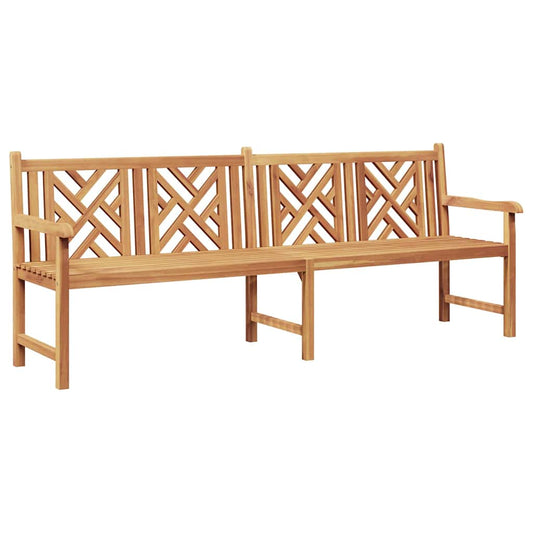 vidaXL Garden Bench Brown 228 x 60 x 90 cm Solid teak wood