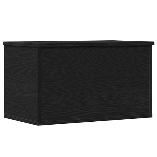 vidaXL Storage Box Black Oak 60 x 35 x 35 cm Engineered Wood