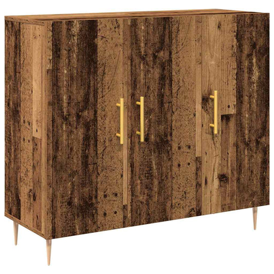 vidaXL Sideboard Old Wood 90 x 34 x 80 cm Engineered Wood
