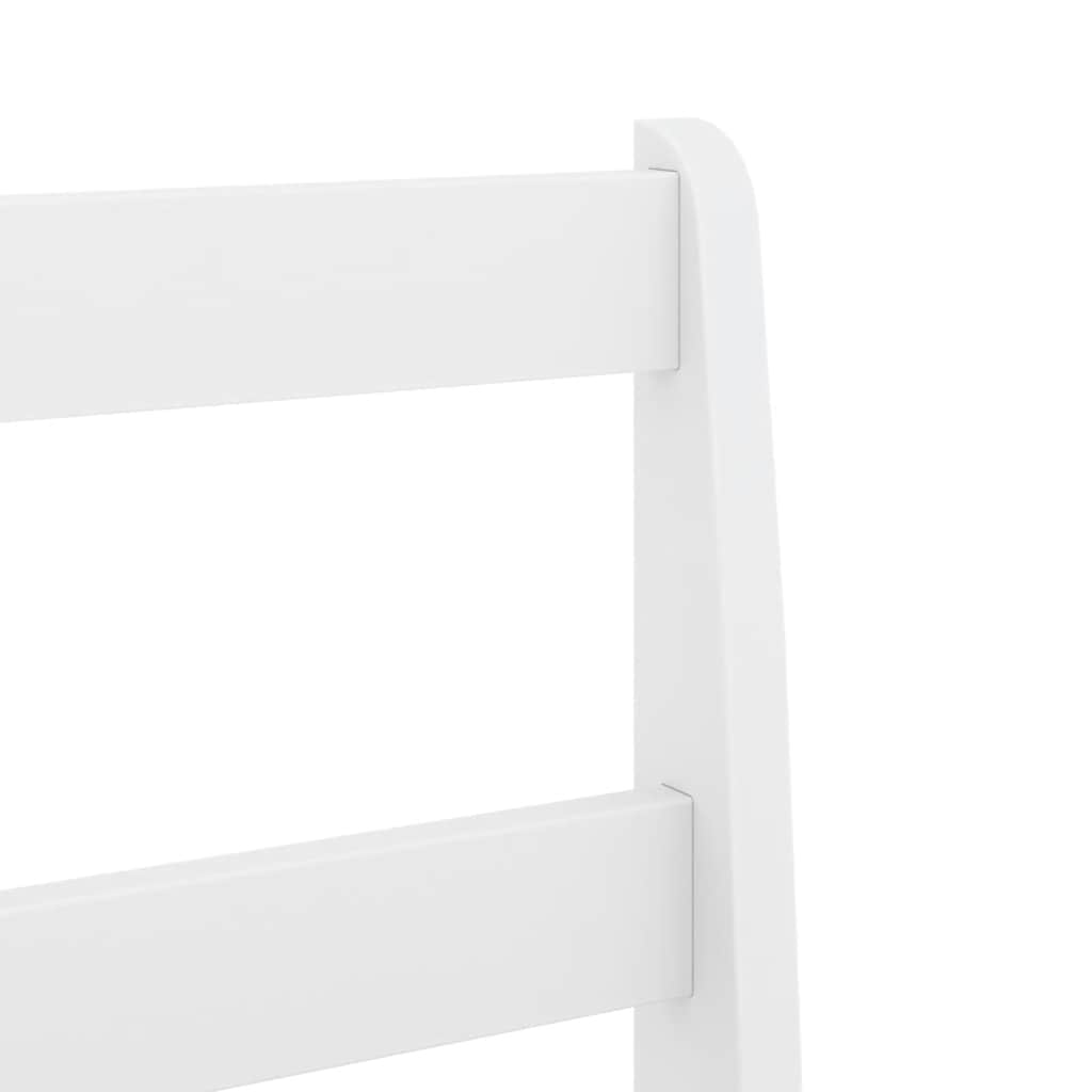 vidaXL 5 Piece Dining Set Panama White Solid Wood Pine