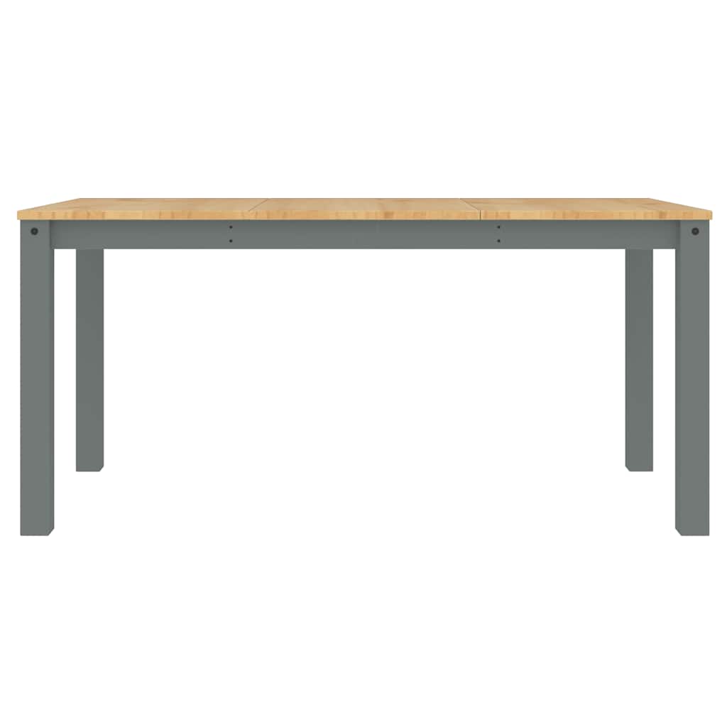 vidaXL 4 Piece Dining Set Panama Grey Solid Wood Pine