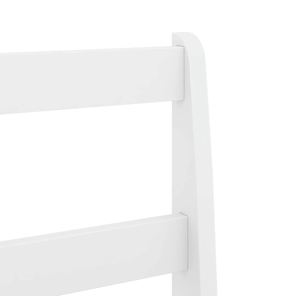 vidaXL 5 Piece Dining Set Panama White Solid Wood Pine