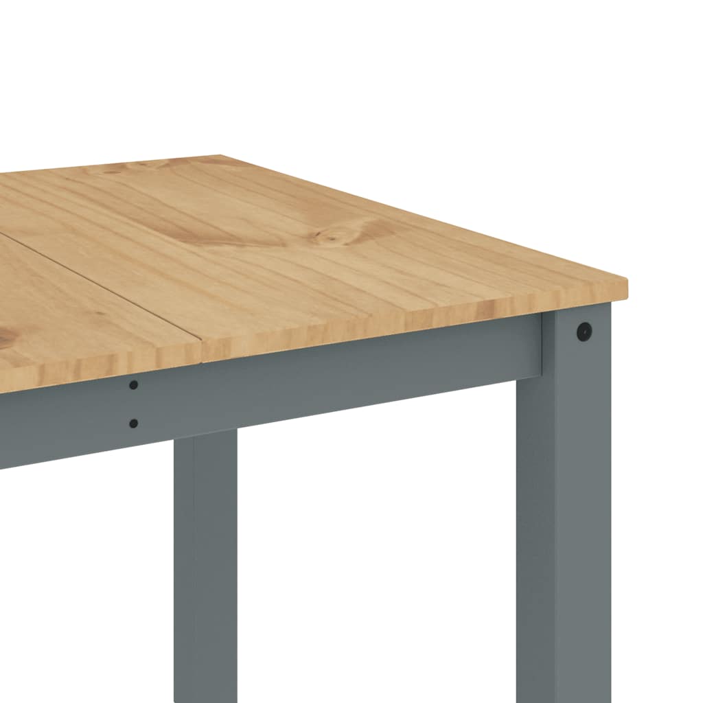 vidaXL 7 Piece Dining Set PANAMA Grey Solid Wood Pine