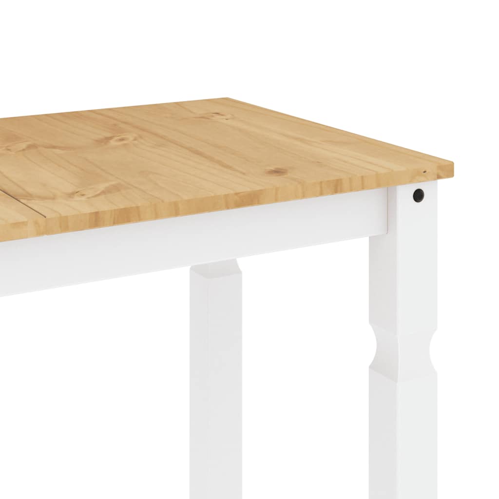 vidaXL 5 Piece Dining Set PANAMA White Solid Wood Pine