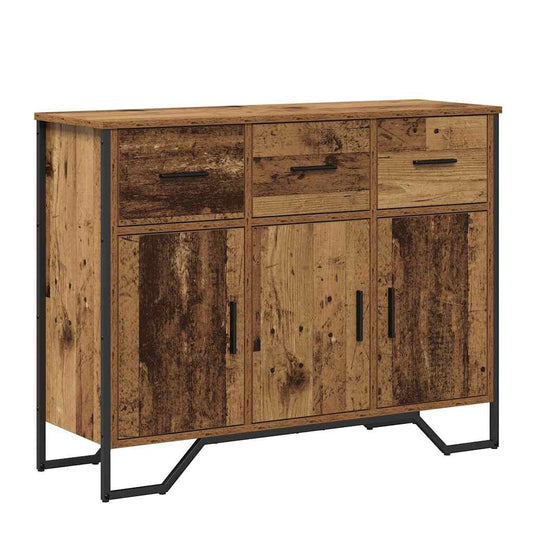 vidaXL Sideboard with Drawer Old Wood 97 x 32.5 x 74.5 cm