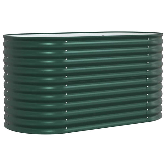 vidaXL Raised Bed Green 160 x 80 x 81 cm Steel