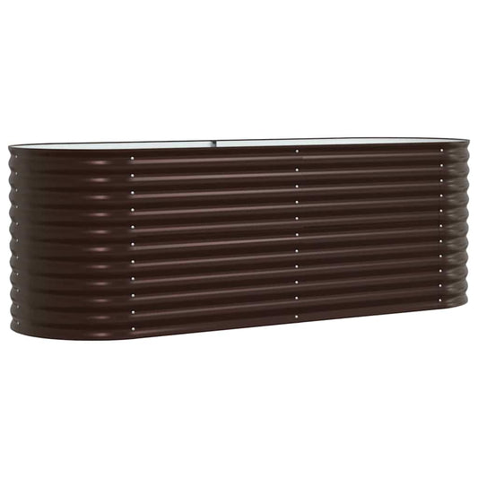 vidaXL Raised Bed Brown 240 x 80 x 81 cm Steel
