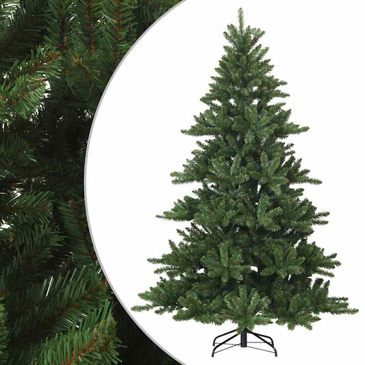 vidaXL Artificial Hinged Christmas Tree Green 240 cm PVC, steel